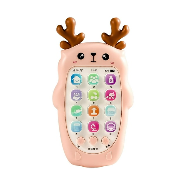 Juguete Para Teléfono Para Bebé, Juguete Educativo Divertido, Aprendizaje Sensorial Para Niños, Regalos Para Bebés, Color Rosa