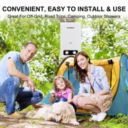 Camplux 68,000 BTU Portable Propane Tankless Water Heater, Instant Hot for Camping