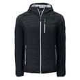 thumbnail image 2 of Men's Cutter & Buck Black New York Jets Primary Logo Rainier PrimaLoft Eco Full-Zip Hybrid Jacket, 2 of 3