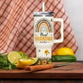 thumbnail image 2 of Grandma Gifts From Granddaughter, Grandson - Christmas, Birthday Gift - Best Grandma Ever Sunflower Tumbler With Handle & Straw 40oz, 2 of 7
