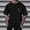 Black, variant on Crew Neck White T Shirts for Men Hawaiian Style Short Sleeve Black Tops Botanical Vacation-Inspired T-Shirts Mens T-Shirts