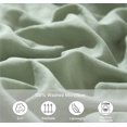 thumbnail image 4 of Juego de funda de edredón ETDIFFE Pom, tamaño completo, microfibra, color verde, 4 of 6