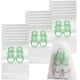 thumbnail image 1 of Bolsa de viaje para zapatos blanca de 20 piezas, impermeable y a prueba de polvo, con ventana transparente y cordón., 1 of 5