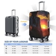 thumbnail image 3 of Salouo Sunset Western Cowgirl Pattern Travel Dust-proof Suitcase Cover, Softside Suitcase Protector Luggage Cover Protector for 18-32inch ,Not Included Suitcase, 3 of 8