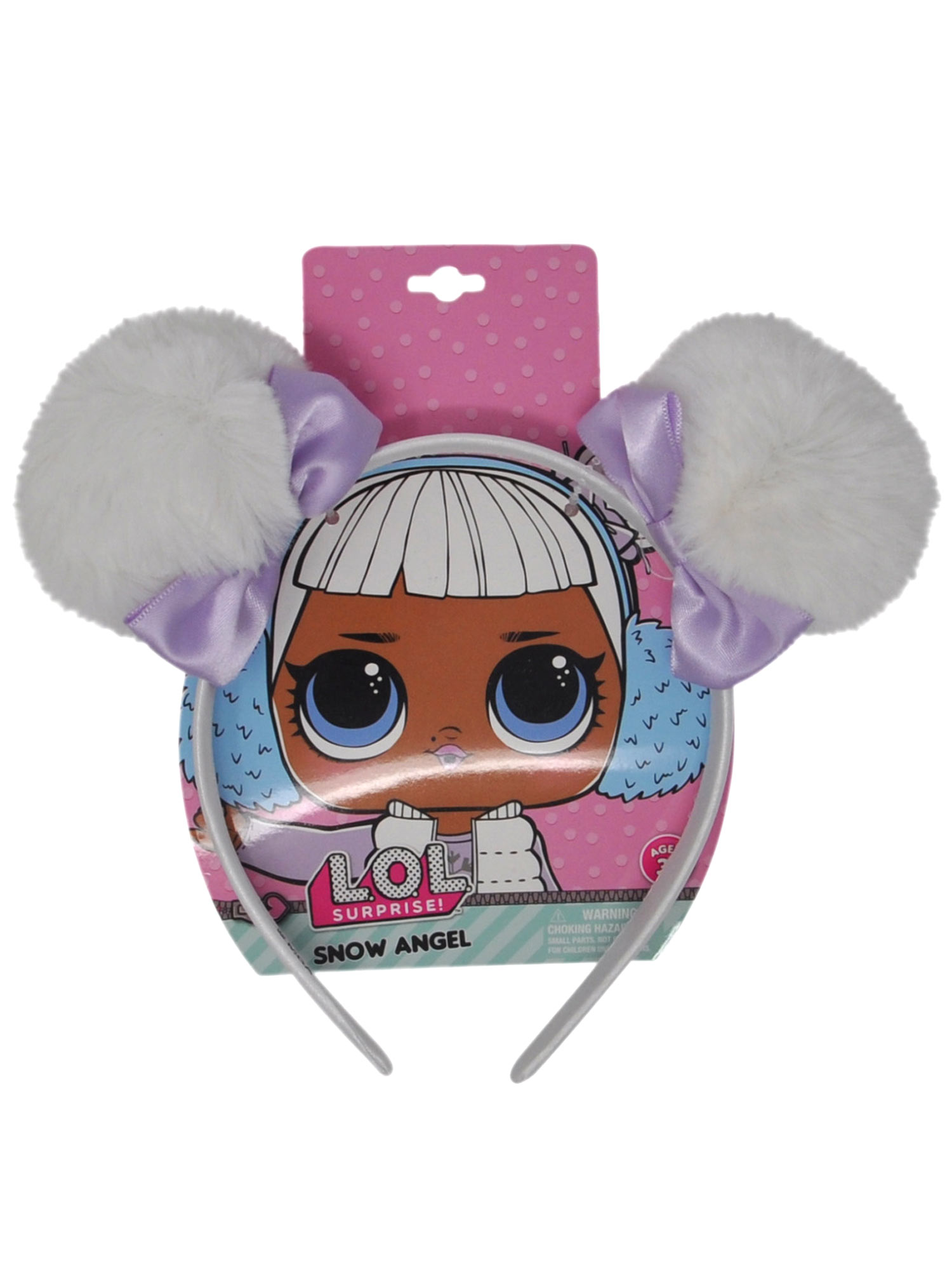 L.O.L. Surprise! White Pom Pom Headband Bows Snow Angel (Big Girls)