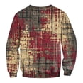 thumbnail image 7 of GrmtClth Sweatshirts for Men Fashion Texture Pattern Lightweight Pullover Top Long Sleeve Crewneck Sweatshirts Red XXXL, 7 of 7