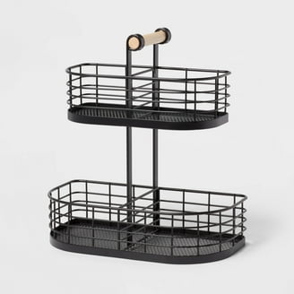 74-079 3-Tier Standing Black Wire Basket - Black - Walmart.com