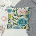 thumbnail image 2 of Chilfamy  Colourful Flowers Pattern Square Decorative Throw Pillow Case Cushion Covers Outdoor Pillowcase for Sofa, 2 of 5