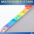 thumbnail image 3 of 1InTheOffice Alphabetical Dividers for 3 Ring Binders, A-Z Tab Binder Dividers, Customizable Table of Contents, Multicolor Tabs, 2 Sets, 3 of 8