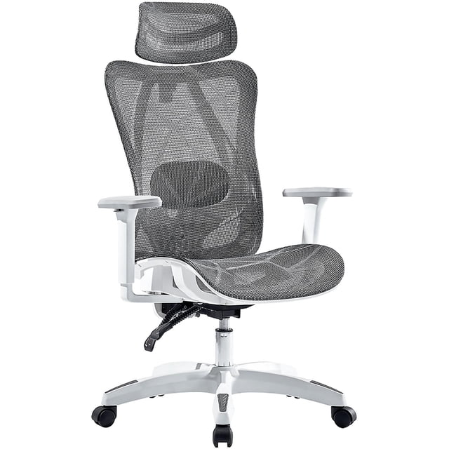 Silla Ejecutiva Acteck FLOE PLUS EC727 Ergonomica Reclinable 135° 120kg Reposabrazos 3D Blanco