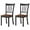 Black, variant on Giantex Solid Wood Whitesburg Dining Chairs, Set of 2, Spindle Back, Wood Seating, Hammis Dining Room Chairs, Suitable for Dining Room, Kitchen, Restaurant, Antique Dining Side Chairs (2, Black)