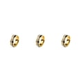 thumbnail image 3 of QualitChoice Ring Roman Numerals Jewelry Fashion Carbon Wedding Charm Couple Inlay Polished Rings Simple Personality Golden Golden 8# 3Set, 3 of 6