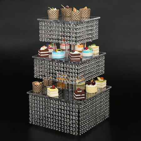 

Frozen Theme Cupcake Stand 3 Tier Cake Stand Cupcake Tower Reusable And Adjustable - Holds 70-90 Cupcakes - perfect For Weddings Birthdays Holidays Or Any Event