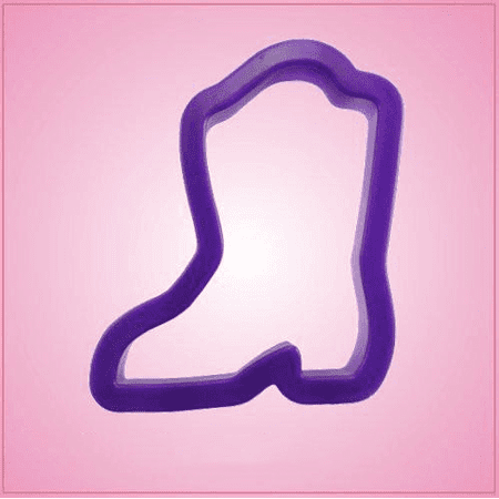 

Purple Cowboy Boot Cookie Cutter Only one pieces