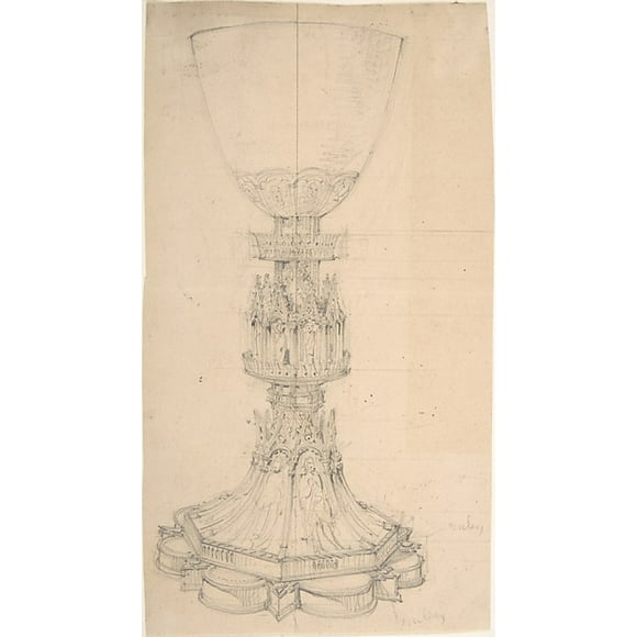 Chalice adorned with Saints, BIshops and Kings Poster Print by Anonymous, British, 19th century (18 x 24)