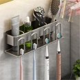 thumbnail image 2 of Wall mounted toothbrush holder, toothbrush holder with cup for bathroom, 2 of 5
