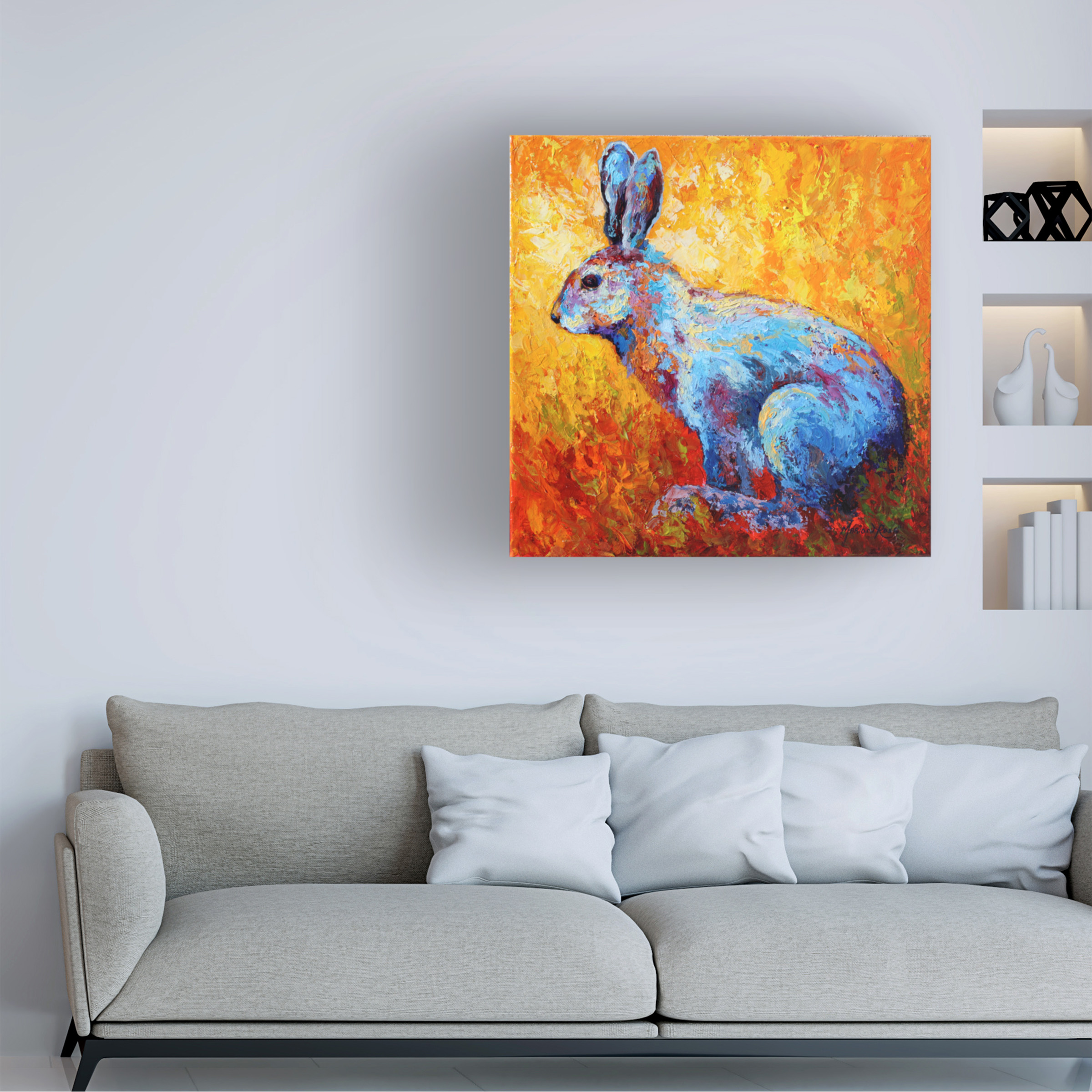 Marion Rose 'Bunnie (krabbit)' Canvas Art
