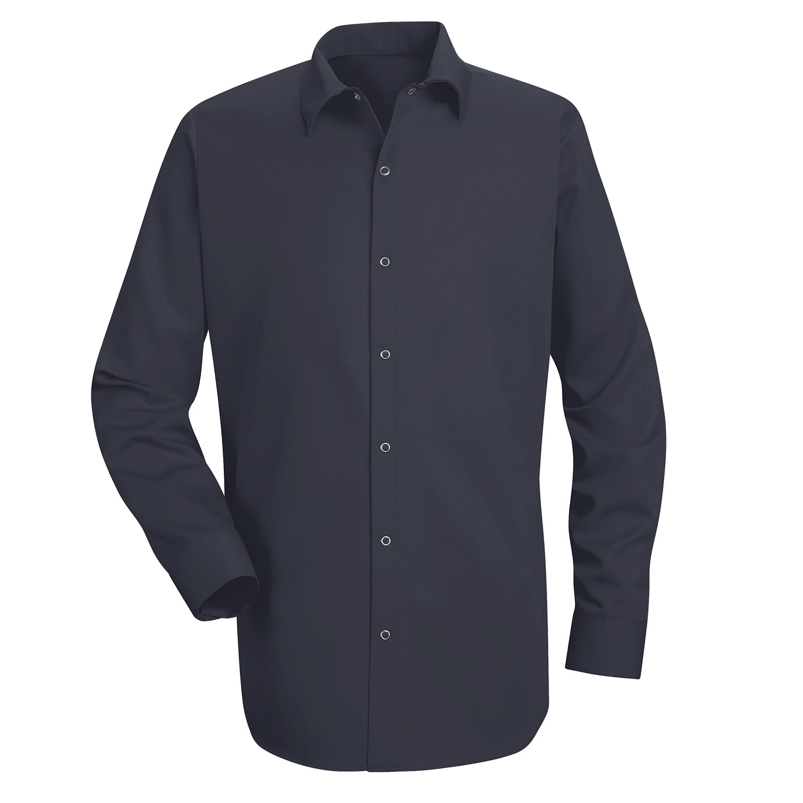 New Red Kap Performance 100/% Cotton Grey Pocketless Long Sleeve Men/'s Work Shirt