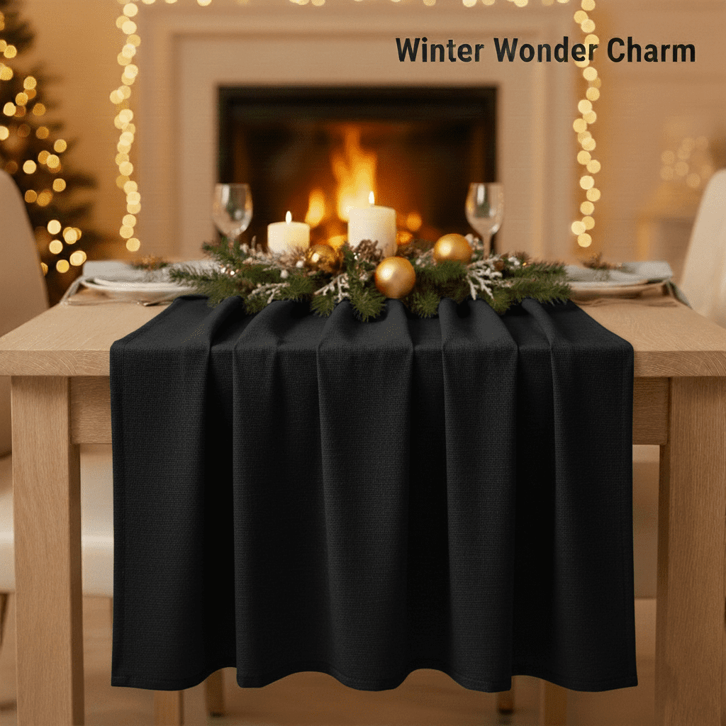 Premium Cotton Blend Broadcloth Fabric By The Yard 60 Inches Wide Black