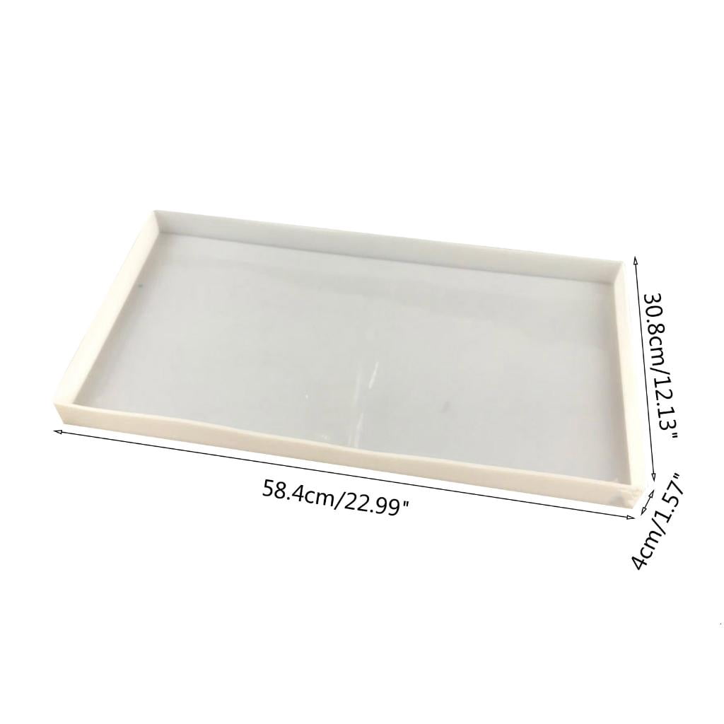 Giaone Resin Tray Mold Rectangle Table Top Silicone Mold Coasters Tray Silicone Mold