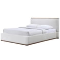 thumbnail image 6 of Omax Decor Aspen Upholstered Platform Queen Bed in White Cream Boucle Fabric, 6 of 9