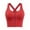 Wine, variant on Women's Front Zip Sports Bra Medium Support Workout Bra with Adjustable Wide Straps for Running Yoga Sizes S-3XL