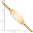 thumbnail image 3 of 14K Yellow Gold Oval Anchor Id Bracelet (6 X 8) Made In United States lid86-6, 3 of 5
