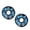 Blue, variant on Tuffy Jr Ring Yellow Bone, 2-Pack, Durable Plush Squeaky Dog Toys
