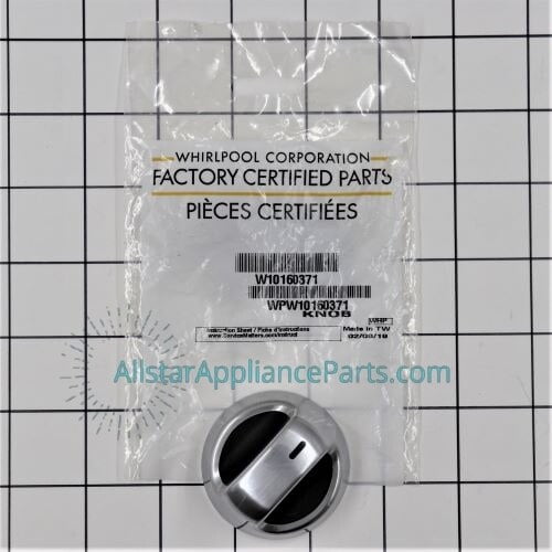 Whirlpool Range/Stove/Oven Control Knob WPW10160371