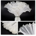 thumbnail image 4 of Papel de malla con volantes blancos para envolver flores, 10 yardas x 11 pulgadas, envoltorios para ramos florales, envoltorios de red ondulada y arrugada, suministros para floristería., 4 of 9