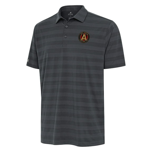 Men's Antigua Charcoal Atlanta United FC Tunnel Polo