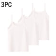 thumbnail image 5 of ITSAME 3-Pack Girls Camisoles Breathable Knit Cotton Tank Tops Kids Loose Casual Undershirts White Size 5-6, 5 of 5