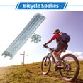 thumbnail image 2 of Unique Bargains 1 Set Bicycle Spokes 12G Bike Wheel Spokes Universal Carbon Steel Galvanized Nipple Silver Tone-260mm, 2 of 7