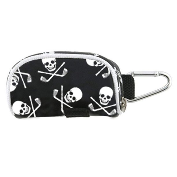 Bolsa de almacenamiento de pelotas de golf Mini calavera con cremallera Contenedor de pelotas de golf Estuche portaobjetos Tmvgtek Otros artículos deportivos