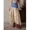 Blue, variant on Womens Blue Denim Waist Floral Patchwork Maxi Skirt Casual Bohemian Style