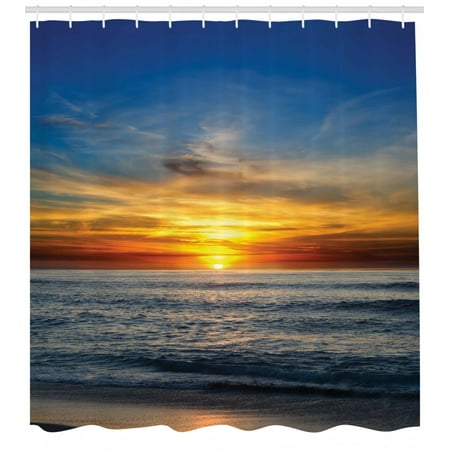 Ocean Shower Curtain Sunset Over Pacific Ocean From La Jolla