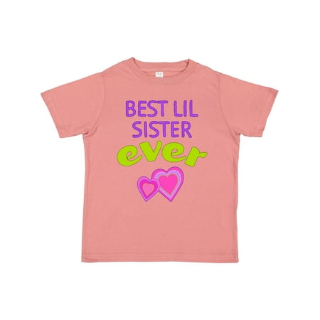 

Inktastic Best Lil Sister Ever Gift Toddler Toddler Girl T-Shirt