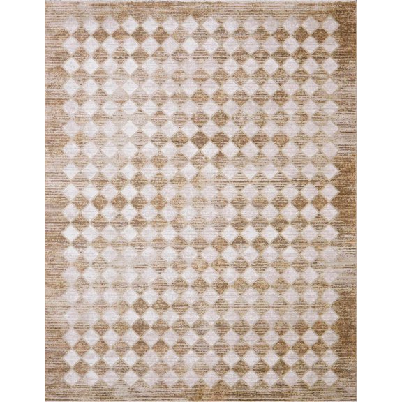 Boutique Rugs Arleta Traditional Area Rug - Taupe, Mustard, Cream - 5'3" x 7'7"