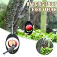 thumbnail image 5 of Hummingbird Fruit Feeder Outdoor Art Black Hanging Bird Feeder Wooden Garden Oval Wild Bird Feeder for Bird Watching, 5 of 5