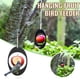 thumbnail image 5 of Comedero de frutas para colibrí, arte al aire libre, comedero para pájaros colgante negro, comedero ovalado de madera para jardín, comedero para pájaros salvajes para observación de aves, 5 of 5