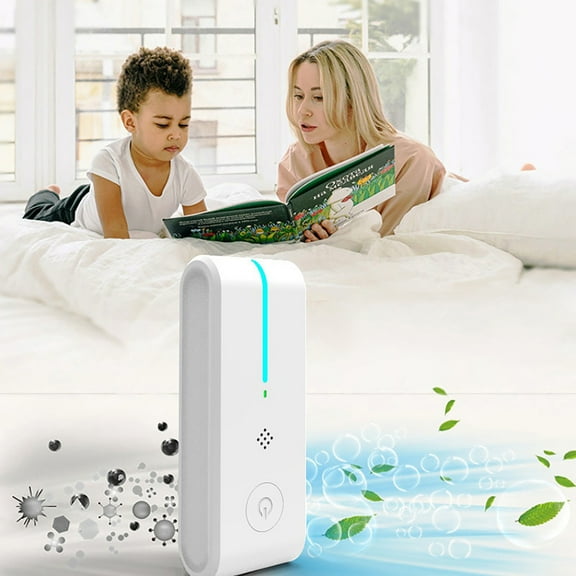 SPOORYYO Negative Gas Purifier, Portable Air Purifier for Home and Travel, Plug in Air Deodorizer for Removing Odors and Impurities with Night Light