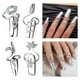 thumbnail image 3 of de 2 Anillos de Apertura de Punta de con de Imitación, Ajustables Yuyangstore Cubierta de uñas de punta de dedo, 3 of 8