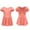 Orange, variant on zbxnLI Girls Dance Leotards V Neck Short Sleeve Swing Mini Skirts Professional Ballet Training Dancewear
