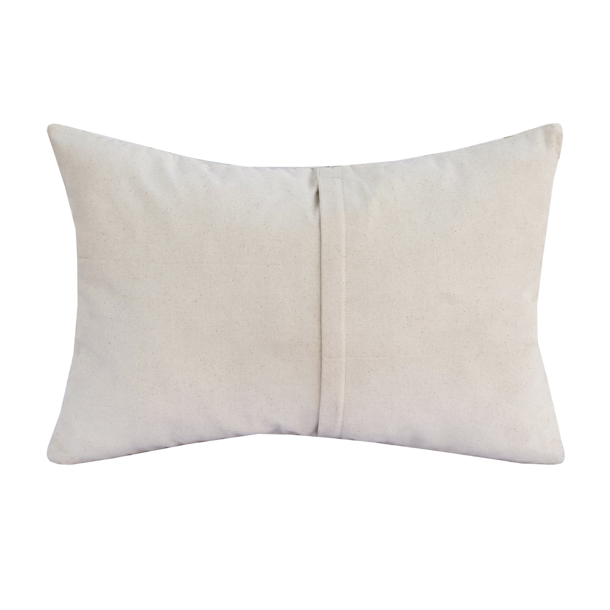 Ox Bay Brody 16" x 24" Ivory/Brown Woven Faux Hide Adult Decorative Lumbar Throw Pillow Cover