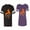 Men Black / Women Purple, variant on Clyde Bonnie Matching Couple Cotton Jerseys (Men Black / Women Black) (Men S / Women S)