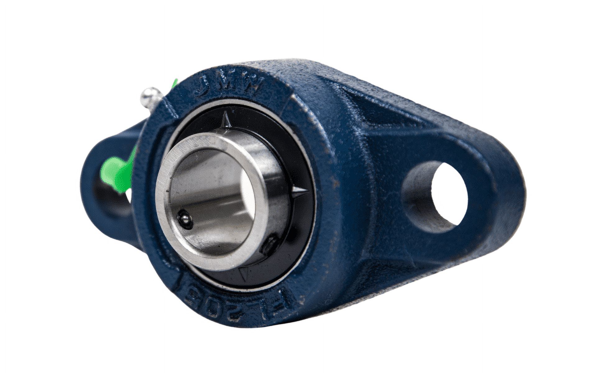 Jeremywell UCFL202-10 Pillow Block Bearing 5/8 inch Bore, 2 Bolt Flange Mounted, Solid Base (10 PCS)