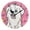 Black, variant on Loving Dog Cartoon Picture Round Wall Clock Silent Battery Operated Home Decor for Living Room Bedroom