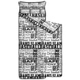 thumbnail image 2 of Black and White Baseball Words Pattern Toddler Nap Mats for Kids Preschool,Sleeping Mat Bag or Kids,Toddler Sleeping Bag,Toddler Nap Mat or Daycare, 2 of 6