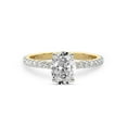 thumbnail image 3 of 1 Carat IGI Certified Oval Shape Lab Grown Diamond Engagement Ring | 14K Yellow Gold | Emily Eternity Lab Diamond Ring | FG-VS1-VS2 Quality Friendly Diamonds, 3 of 6