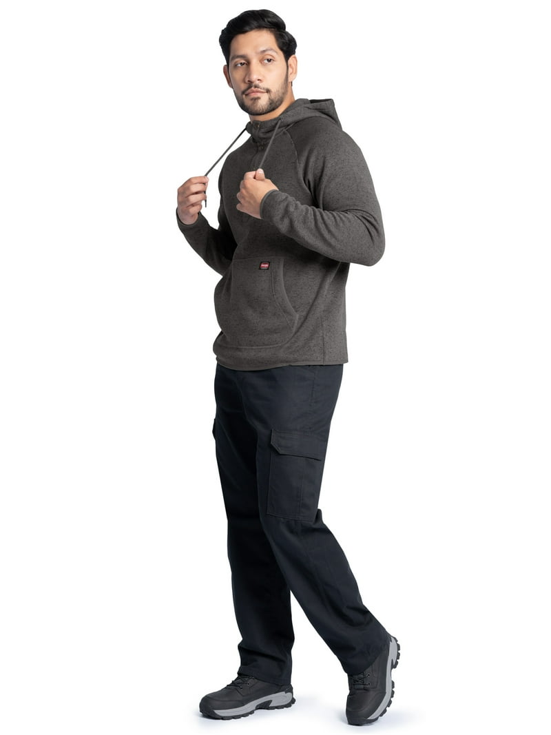 Wrangler Workwear Men's and Big Men's Sweater Fleece Mock Neck